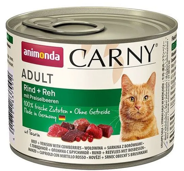 Hauptproduktbild ANIMONDA konzerva CARNY Adult - hovězí,srnčí,brusinky 200g