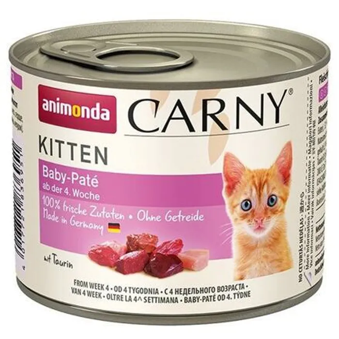 Hauptproduktbild ANIMONDA konzerva CARNY BABY PATÉ hovězí, kuřecí 200g