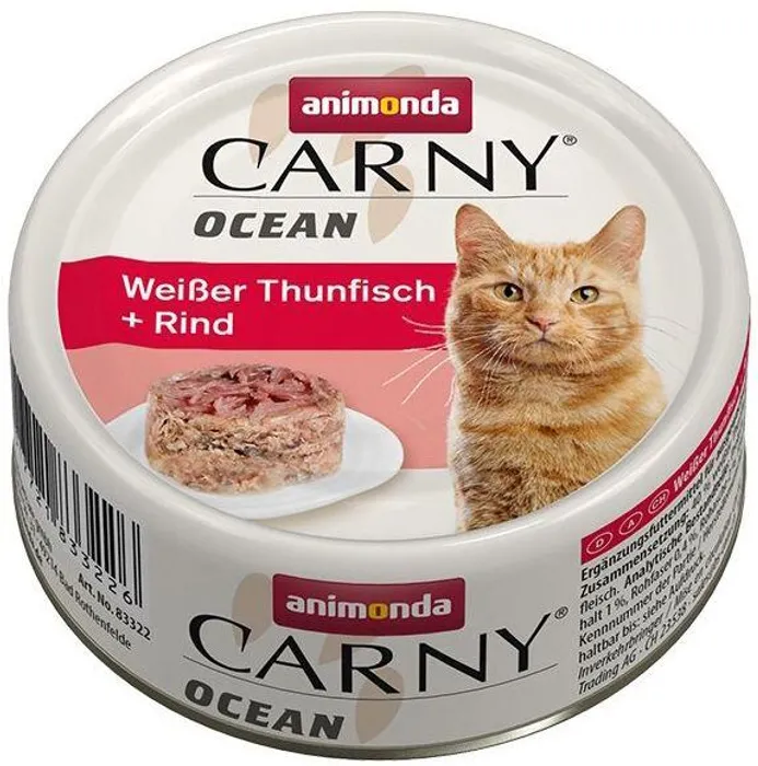 Hauptproduktbild ANIMONDA konzerva CARNY OCEAN - tuňák + hovězí 80 g