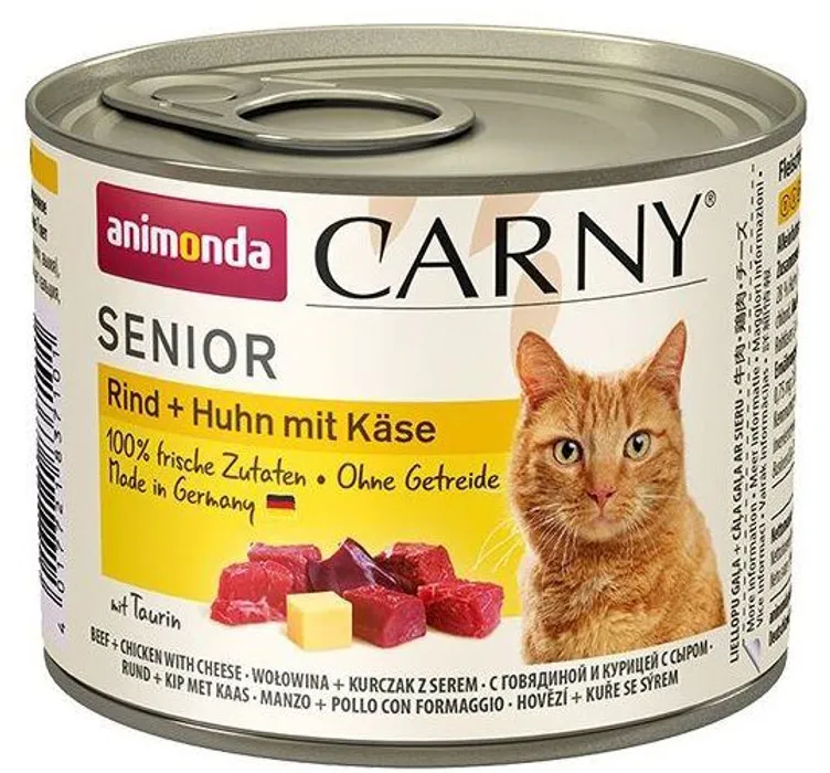 Hauptproduktbild ANIMONDA konzerva CARNY Senior - hovězí, kuře, sýr 200g