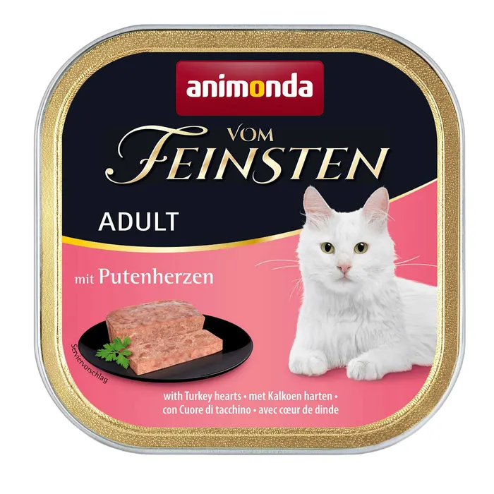 Hauptproduktbild ANIMONDA paštika ADULT - krůtí srdíčka pro kočky 100g
