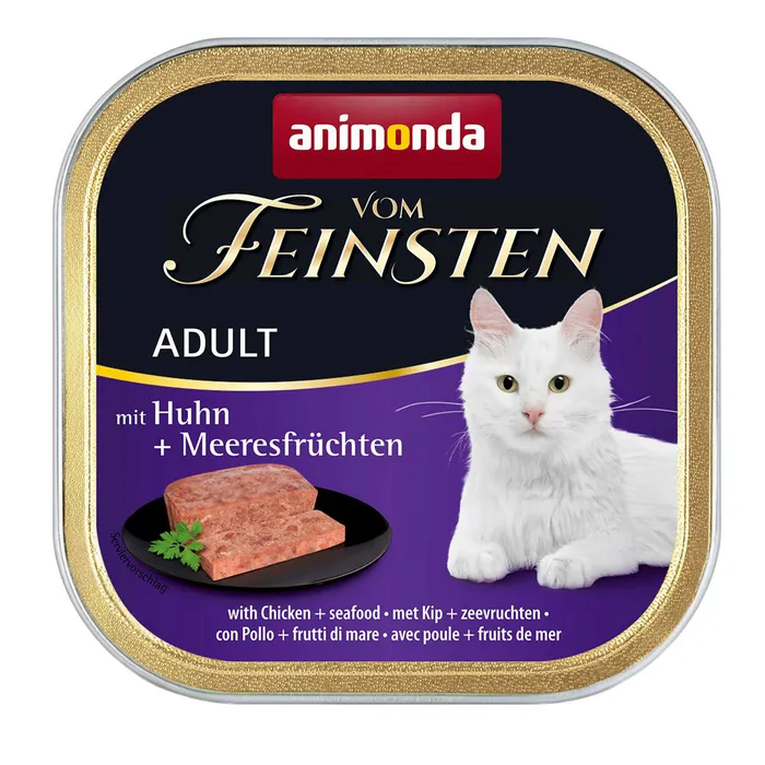 Hauptproduktbild ANIMONDA paštika ADULT - kuře, mořské plody pro kočky 100g