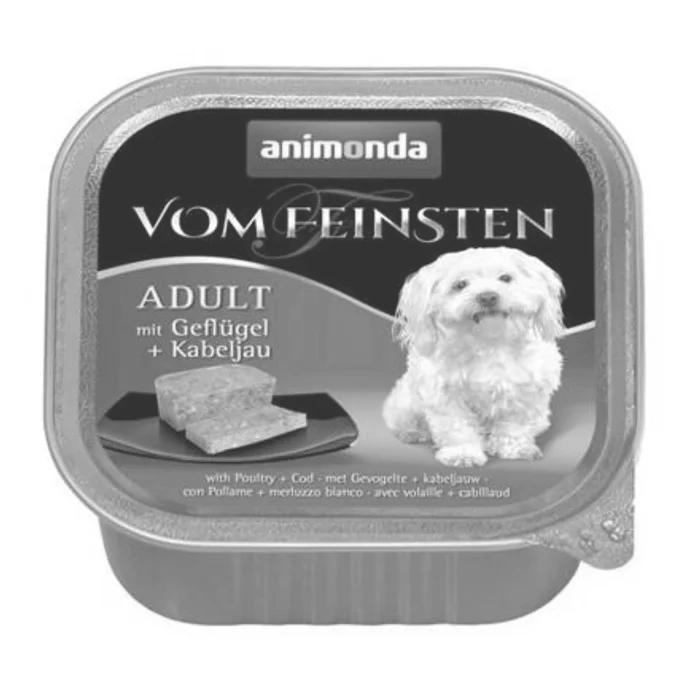 Hauptproduktbild ANIMONDA paštika ADULT - kuřecí +treska obecná pro psy 150g