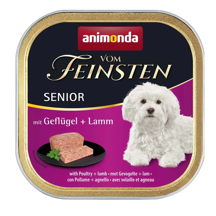 Hauptproduktbild ANIMONDA paštika SENIOR - drůbeží, jehněčí pro psy 150g