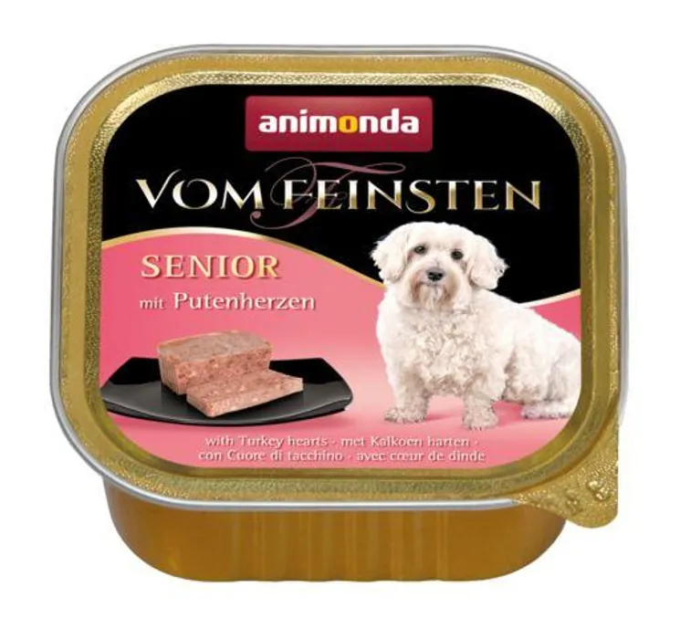 Hauptproduktbild ANIMONDA paštika SENIOR - krůtí srdíčka pro starší psy 150 g