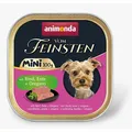 ANIMONDA Pastete Vom Feinsten MINI - Rind, Ente, Oregano für Hunde 100 g