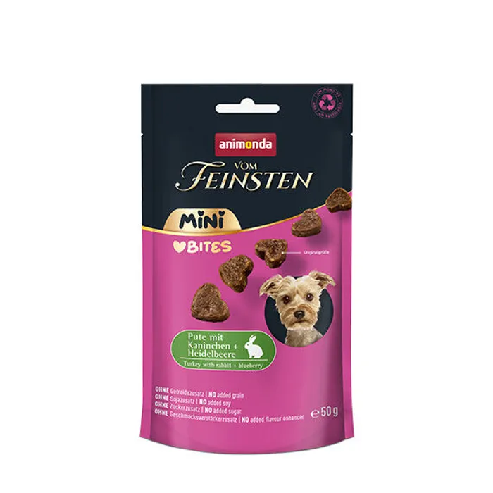 Hauptproduktbild ANIMONDA VF Mini Bites pamlsky - krůta, králík, borůvky 50 g