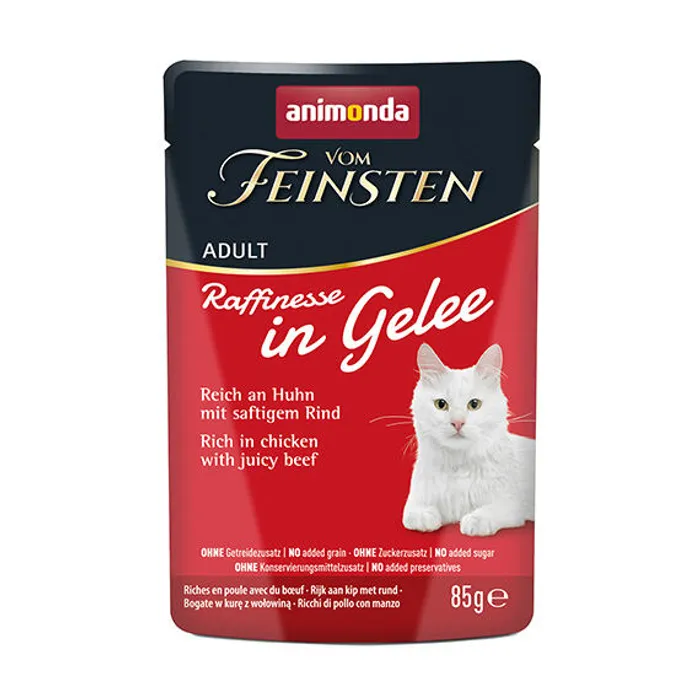 Hauptproduktbild ANIMONDA VF Raffinesse in Jelly - kuře a hovězí, 85 g