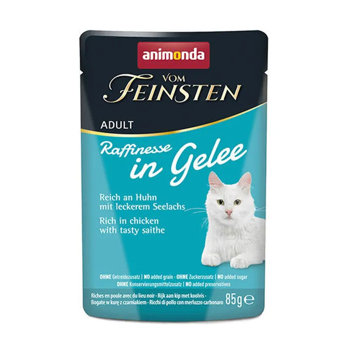 Hauptproduktbild ANIMONDA VF Raffinesse in Jelly - kuře a tmavá treska , 85 g