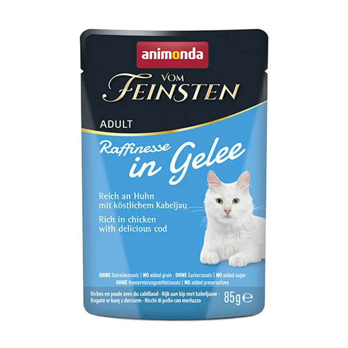 Hauptproduktbild ANIMONDA VF Raffinesse in Jelly - kuře a treska , 85 g