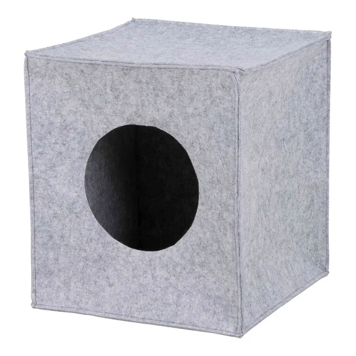 Hauptproduktbild ANTON filcová krabice/jeskyně pro kočku, vhodné do IKEA regálu 33cm šedá