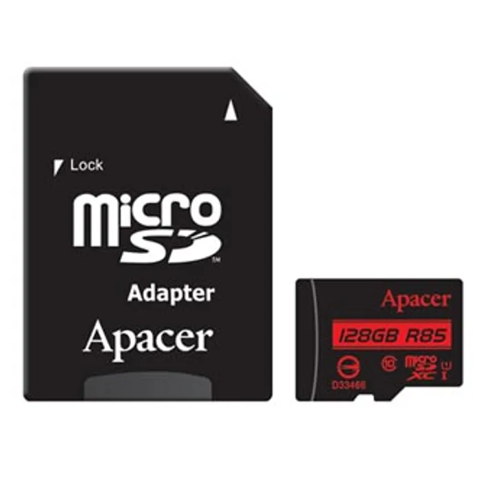 Hauptproduktbild Apacer paměťová karta Secure Digital, 128GB, micro SDXC, AP128GMCSX10U5-R, UHS-I U1 (Clas