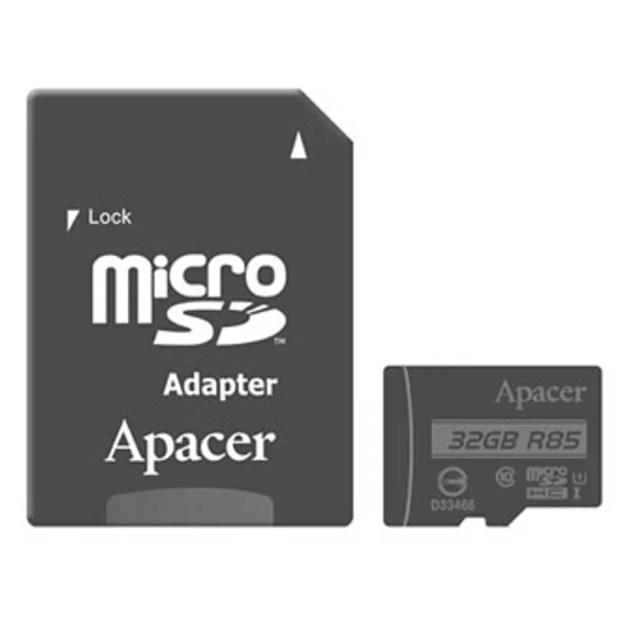 Hauptproduktbild Apacer paměťová karta Secure Digital, 32GB, micro SDHC, AP32GMCSH10U5-R, UHS-I U1 (Class