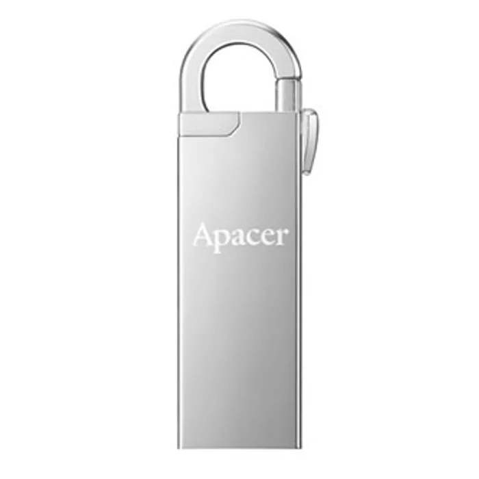 Hauptproduktbild Apacer USB flash disk, USB 2.0, 16GB, AH13A, stříbrný, AP16GAH13AS-1, USB A, s karabinkou