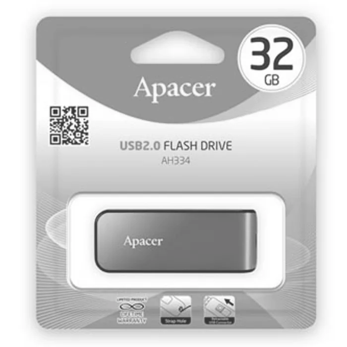 Hauptproduktbild Apacer USB flash disk, USB 2.0, 32GB, AH334, růžový, AP32GAH334P-1, USB A, s výsuvným kon
