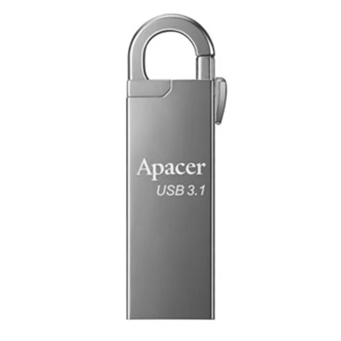 Hauptproduktbild Apacer USB flash disk, USB 3.0 (3.2 Gen 1), 128GB, AH15A, stříbrný, AP128GAH15AA-1, USB A