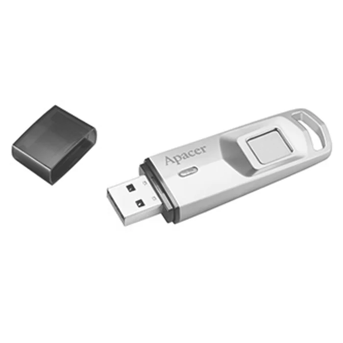 Hauptproduktbild Apacer USB flash disk, USB 3.0 (3.2 Gen 1), 32GB, AH651, stříbrný, AP32GAH651S-1, s otisk
