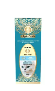 AQUA Magic Zeolite BABY POWDER – granuliertes Deodorant für Katzentoiletten, 500 g