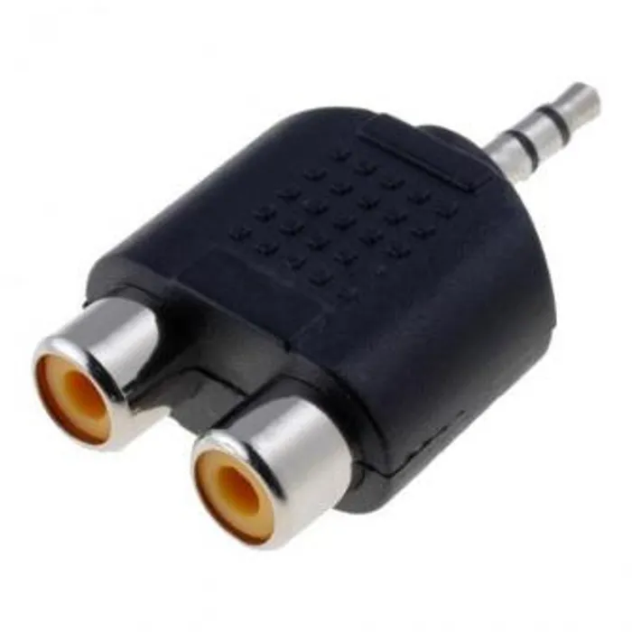 Hauptproduktbild Audio Redukce, Jack (3,5mm) M-Cinch 2x F, 0, stereo, černá, Logo