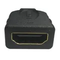 Video Adapter, micro HDMI M-HDMI F, 0, schwarz, Logo, goldene Konnektore