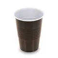 Automatenbecher (PS) braun/weiß durchmesser 70mm 180ml [100 St.]
