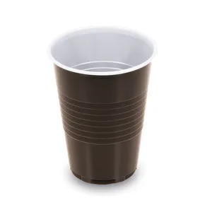 Automatenbecher (PS) braun/weiß durchmesser 70mm 180ml [100 St.]