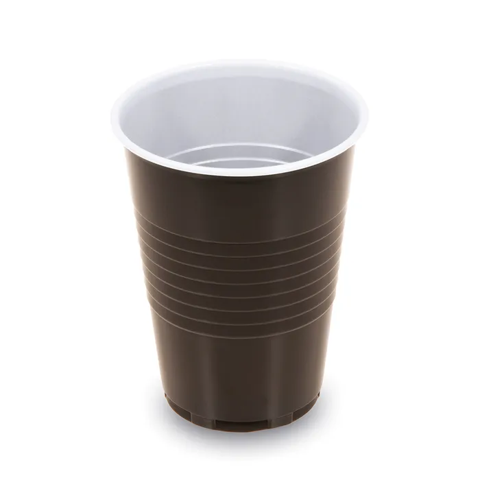 Hauptproduktbild Automatový kelímek hnědo-bílý 0,18 l -PS- (průměr 70mm)[100 ks]