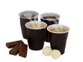 Automatenbecher (PS) braun/weiß durchmesser 70mm 180ml [100 St.]