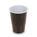 Automatenbecher (PS) braun/weiß durchmesser 70mm 180ml [100 St.]