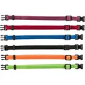 Packung mit Nylon-Erkennungshalsbändern für Welpen S-M 17–25 cm/10 mm, schwarz, schwarz, md, grün oder fi