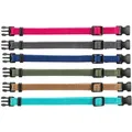 Packung mit Nylon-Erkennungshalsbändern für Welpen S-M 17–25 cm/10 mm, Himbeere, Grau, Mod, Khaki, Pink, Sie