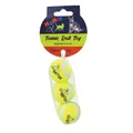 Paket-Tennisball mit Glocke 4 cm HIPHOP CAT (3 Stück in einer Packung)