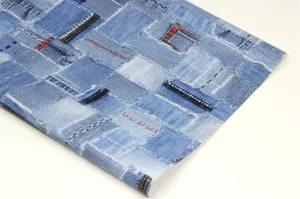 Geschenkpapier Standard 70x100cm Jeansblaue Flecken