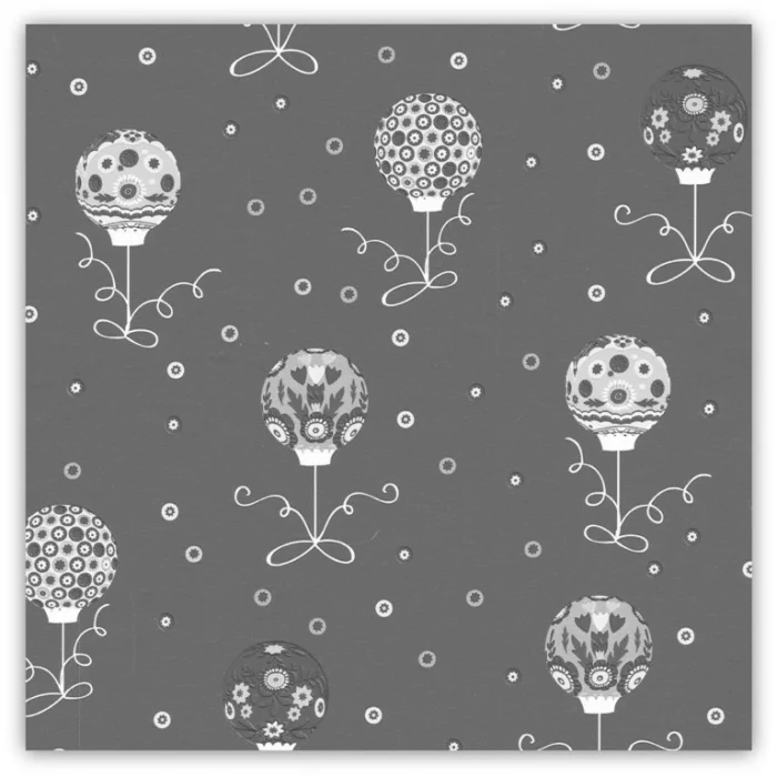 Hauptproduktbild Balící papír vánoční 70x100cm modrý-barevné baňky
