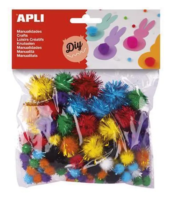Hauptproduktbild Bambulky "Creative", mix barev, třpytivé, APLI