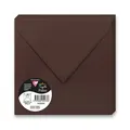 Farbumschlag Clairefontaine braun, 165 × 165 mm [20 Stück]