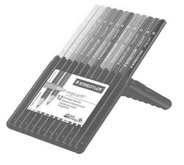 Hauptproduktbild Barevné pastelky "Ergo Soft STAEDTLER Box", 12 barev, trojhranná, STAEDTLER