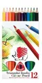 Buntstifte „Igel“, natur, 12 Stück, dreieckig, Maxi, ICO