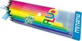 NEON-Farbkreide, 12 Farben, rund, MITAMA 62826