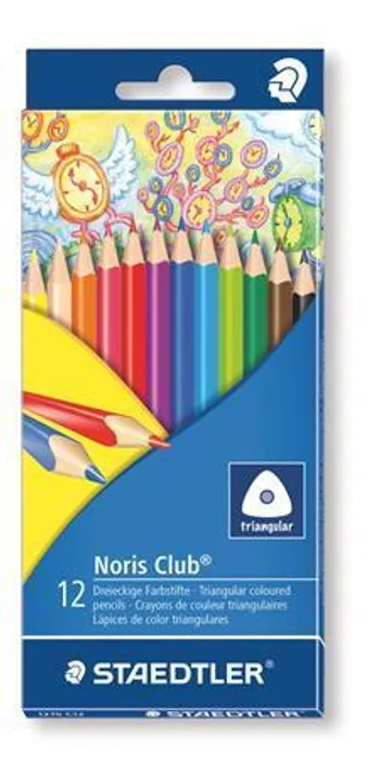 Hauptproduktbild Barevné pastelky "Noris Club", 12 barev, trojhranná, STAEDTLER