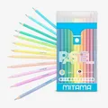 Pastellfarben-Buntstifte PASTEL, 12 Farben, rund, MITAMA 62827