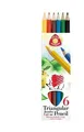 Buntstifte, natur, 6 Stück, dreieckig, Maxi, ICO