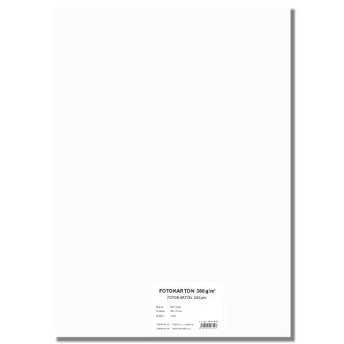Hauptproduktbild Barevný karton EXTRA 300g 50x70cm bílý [10 listů]