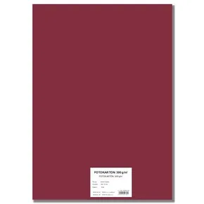 Farbiges EXTRA-Karton 300g 50x70cm Bordeaux [10 Blatt]