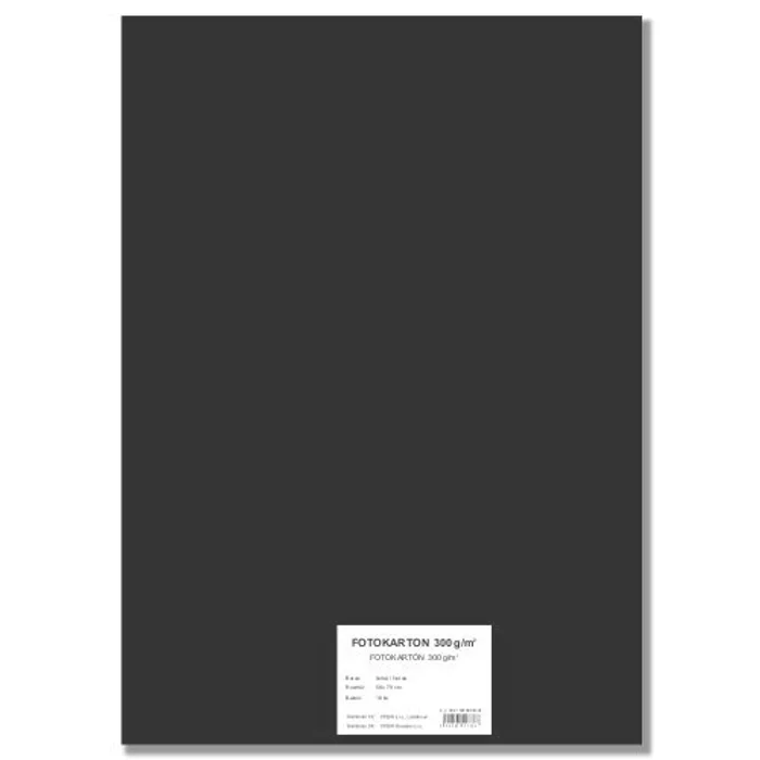 Hauptproduktbild Barevný karton EXTRA 300g 50x70cm černý [10 listů]