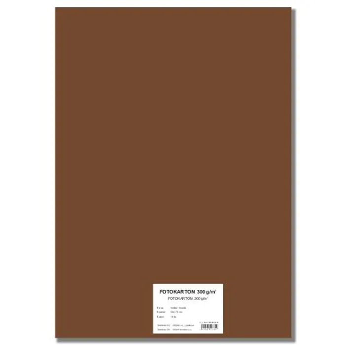 Hauptproduktbild Barevný karton EXTRA 300g 50x70cm hnědý [10 listů]