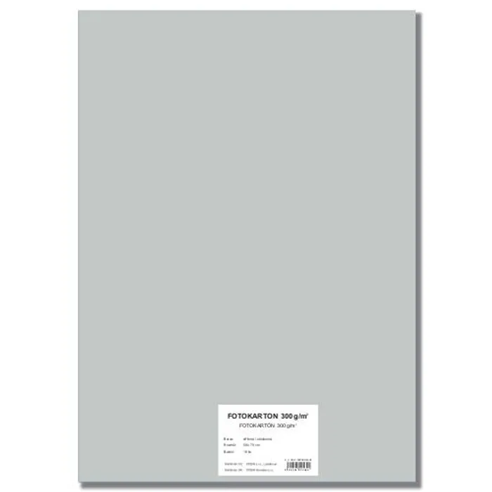 Hauptproduktbild Barevný karton EXTRA 300g 50x70cm stříbrný [10 listů]