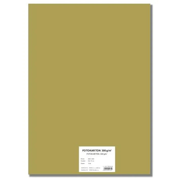 Hauptproduktbild Barevný karton EXTRA 300g 50x70cm zlatý [10 listů]