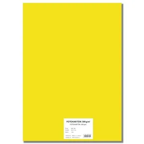 Barevný karton EXTRA 300g 50x70cm žlutý [10 listů]