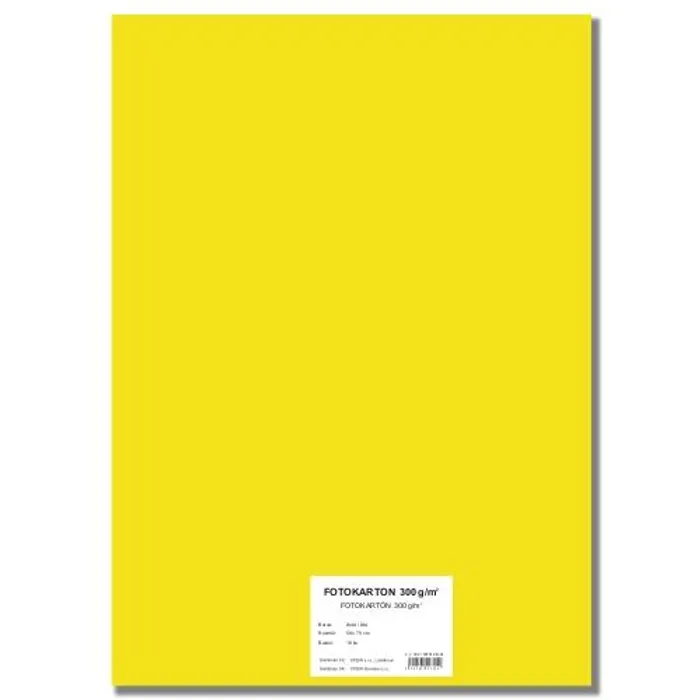 Hauptproduktbild Barevný karton EXTRA 300g 50x70cm žlutý [10 listů]
